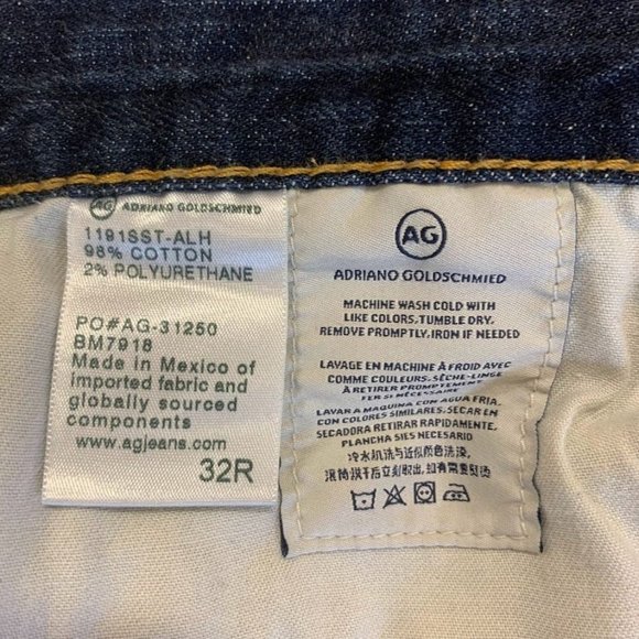 AG Adriano Goldschmied Mens The Nomad Modern Slim-Fit Jean In Alpha Wash SZ32x31 - Picture 8 of 13